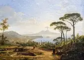 Paisaje en que al fondo se ve Nápoles