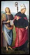 Perugino, San Juan el Evangelista y San Agustín (1512-1523)