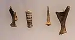 Cultura auriñaciense huesos incisos de animales, Cueva de Hayonim, 28 000 a. C