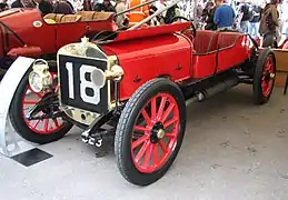Austin de 100 Hp, coche de carreras de Gran Premio, 1908.