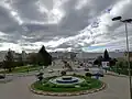 Avenida de Compostela con el parque a la izquierda