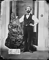 Bernhardt Holtermann y el espécimen de oro "Holtermann Nugget" descubierto en la mina Star of Hope en 1872.
