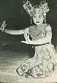 Bailarina balinesa, 1957.