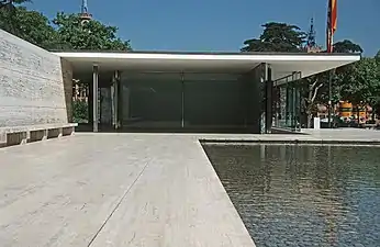 Pabellón alemán, Barcelona (1929, reconstruido).
