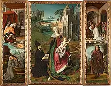 Retablo de la Virgen de Montserrat, de Bartolomé Bermejo, 1485.