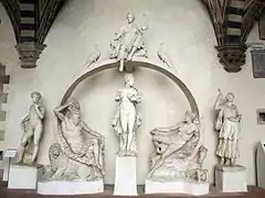 Riconstrucción de la fontana di Sala Grande
