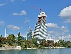 Estado de la construcción en septiembre de 2014