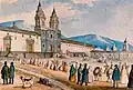 Iglesia de San Francisco donde empezaría la Escuela Quiteña Ricke y Gosseal