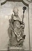 Estatua del beato Gerardo Sagredo, en la capilla Sagredo.