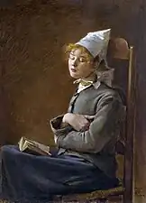 La Liseuse endormie (1882) Museo de Bellas Artes de Carcasona