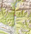 Mapa topográfico de Biescas