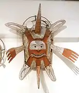 Máscara Yup'ik de la colección Jacobsen, 1883, en el Museo Etnológico de Berlín.