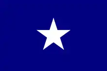 Bandera "Bonnie Blue" (Bella Azul) de la República de Florida Occidental 1810