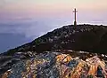 La cruz en la cima de Bray Head.