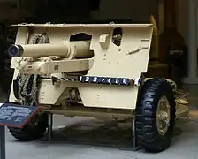 Cañón Mark II en el museo.