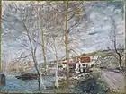 Alfred Sisley, Inundación en Moret (Inondation à Moret), 1879