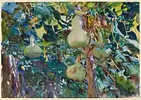 Calabazas, 1908, acuarela, 35.1 x 50cm, Brooklyn Museum, Nueva York.