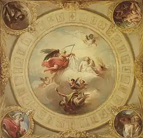 El tiempo descubriendo la verdad (1765) Boceto para la decoración del techo de las habitaciones del Príncipe de Asturias en el Palacio Real de Madrid. Museo de Brooklyn