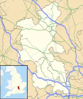 Milton Keynes ubicada en Buckinghamshire