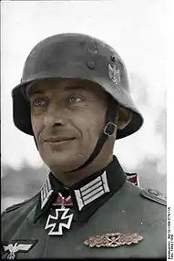 Casco alemán durante la Segunda Guerra Mundial