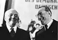 Pieck y Otto Grotewohl, en un acto de 1949.