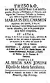 Indulgencias del escapulario de la Virgen del Carmen editado por fray Martín Vergara, carmelita descalzo del convento de Pamplona (1729)