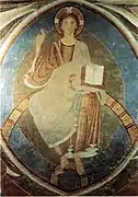 Cristo in maestà, cripta de la iglesia de la abadía de Montemaria, Burgusio