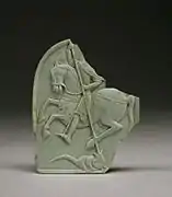 Relieve bizantino del siglo XII de san Jorge y el dragón