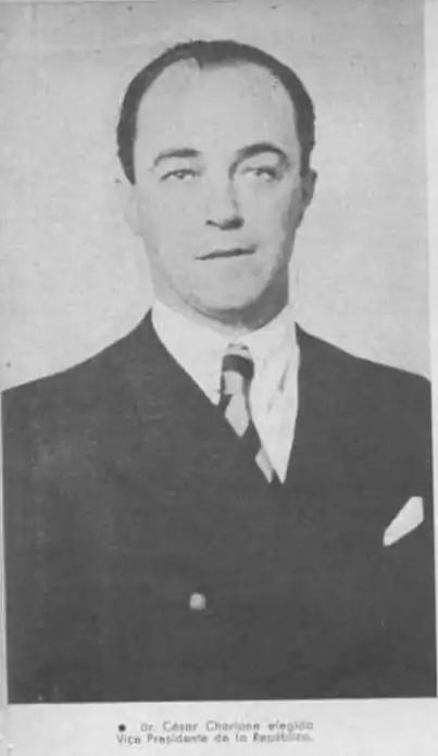 El ministro de Economía y Finanzas Dr. César Charlone.