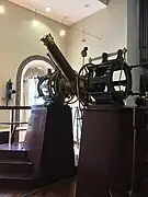 Círculo meridiano (1889), fabricado en Hamburgo por Repsold e hijos.