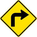 Curva cerrada a la derecha