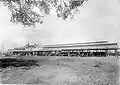 La estación Semarang Poncol durante su inauguración en 1914 muestra una de las primeras formas de Art Deco en las Indias Holandesas.