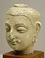Cabeza de Buda de Gandhara, siglo V (donación Santos Munsuri).