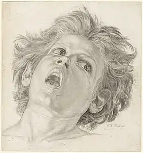 Cabeza de un niño que grita,1834, Hamburger Kunsthalle (Hamburgo)