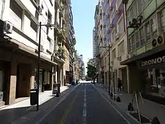 San Martín entre Tucumán y Viamonte.