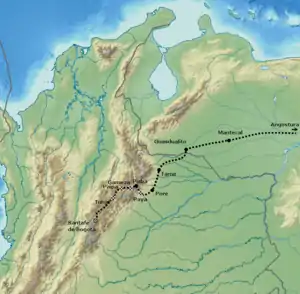 Mapa de la Campaña Libertadora.