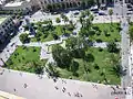 Plaza Bartolo Longo desde el campanario del Santuario