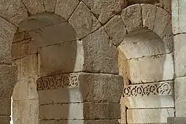 Detalle de los arcos interiores.