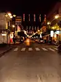 Un escorzo de Corso Italia, durante las fiestas navideñas 2009.