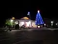 Piazza San Francesco di Paola durante las fiestas navideñas del 2010 en una imagen nocturna.