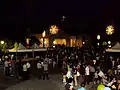 la inauguración de la Nueva Iglesia de San Pietro Apostolo, del 12 de junio de 2010, en una vista nocturna.