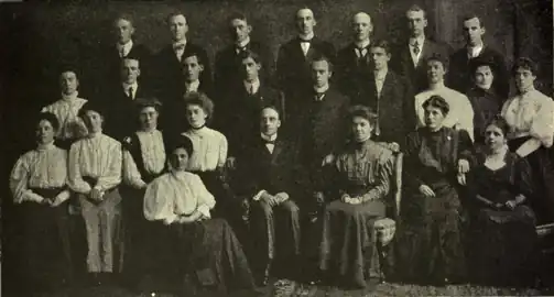 Nuevo grupo misionero de la Misión Metodista Canadiense, zarpó en 1908