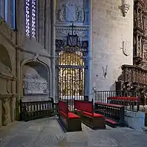 Capilla de San Miguel, en la cabecera de la nave del evangelio.