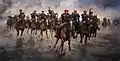 Carga del Escuadrón Real de Carlos VII (Augusto Ferrer-Dalmau).