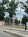 Carretera PR-123 norte acercándose al cruce de la carretera PR-163 (avenida Las Américas)