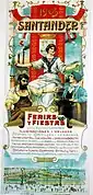 Cartel Ferias y Fiestas de Santander de 1905
