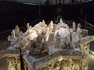 Sepulcro de Juan II de Castilla, en la cartuja de Miraflores.