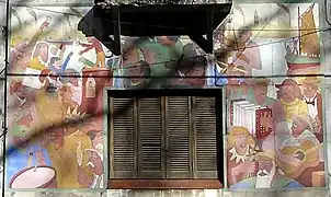 Benito Quinquela Martín, La canción popular, casa de Juan de Dios Filiberto.
