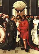 Casamiento de Manuel I como San Alejo, de Garcia Fernandes, 1541.