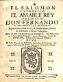 Sermón fúnebre de las exequias de "Don Fernando VI de Castilla y II de Navarra" editado por el Ayuntamiento de Pamplona (1759)